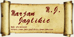Marjan Jaglikić vizit kartica